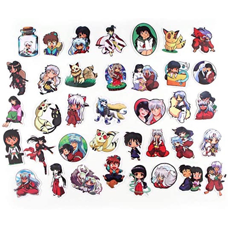 Hình dán anime inuyasha 30-60 cái / sticker decal dán inuyasha