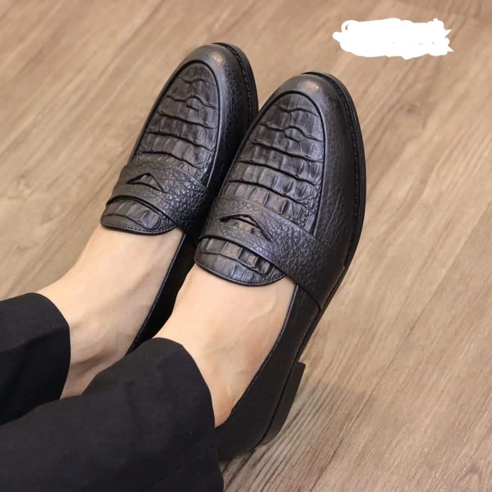 Giầy lười nam lịch lãm da bò 100%