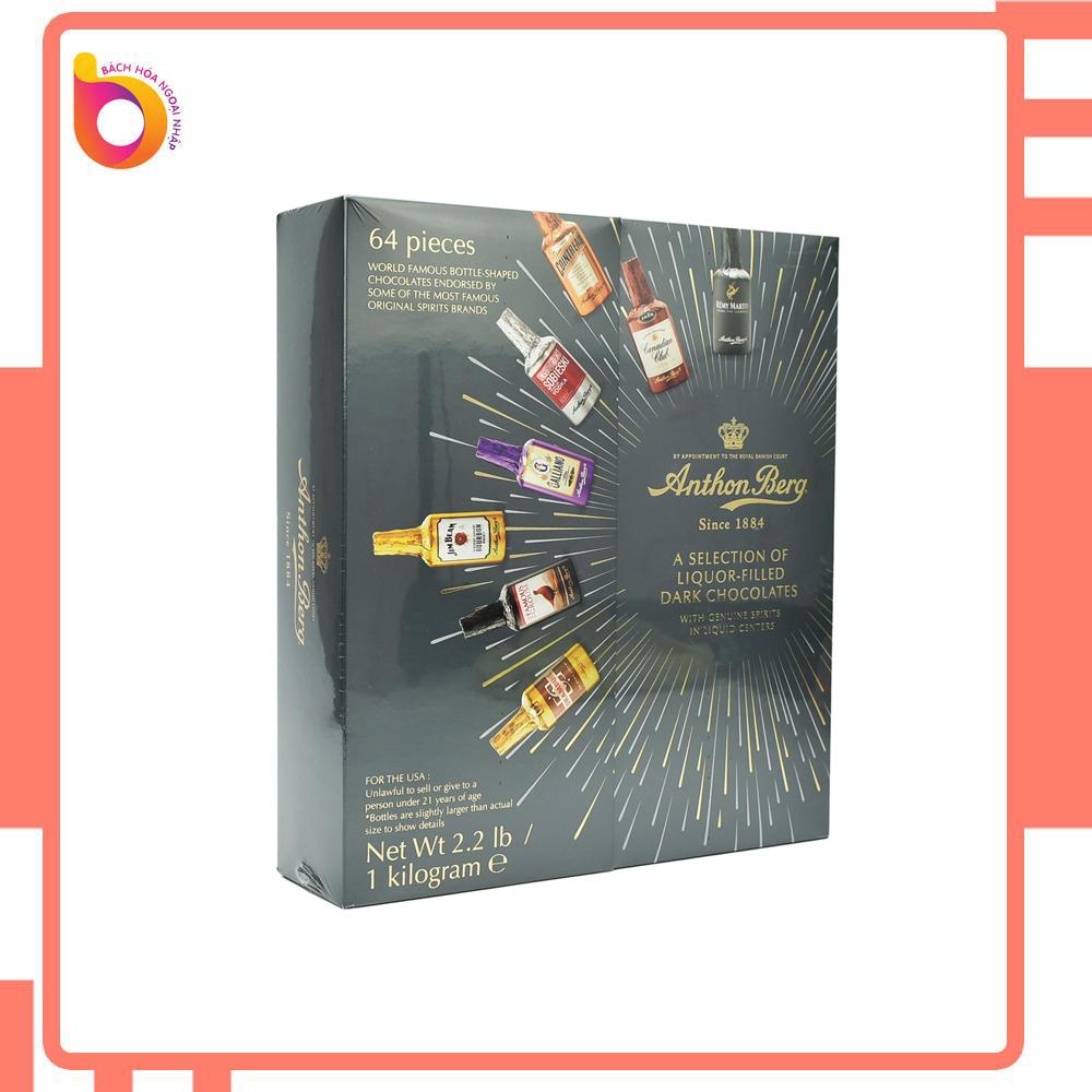 CHOCOLATE RƯỢU MỸ ANTHON BERG  DARK CHOCOLATE 64 CHAI