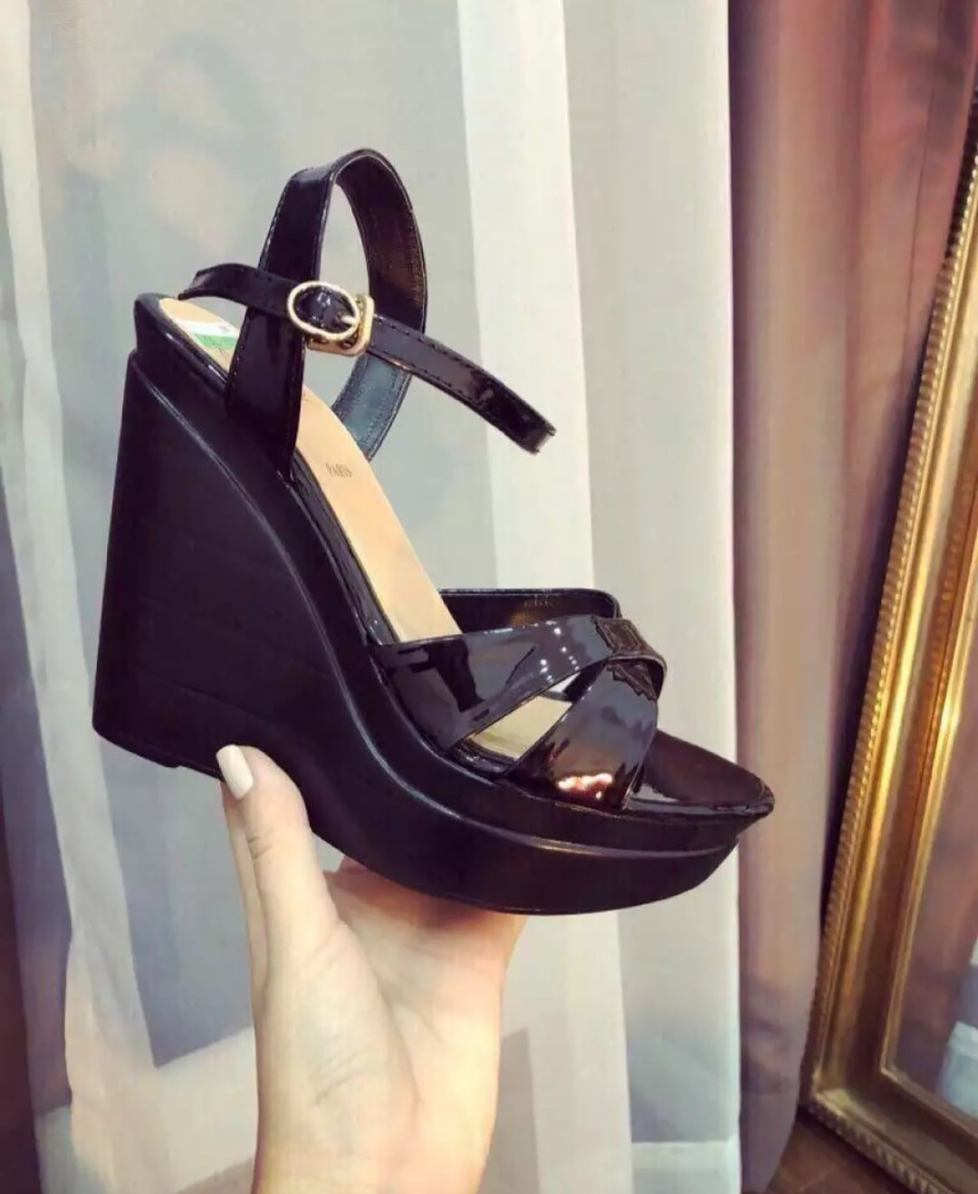 GIÀY SANDAL ĐẾ XUỒNG CAO 12CM