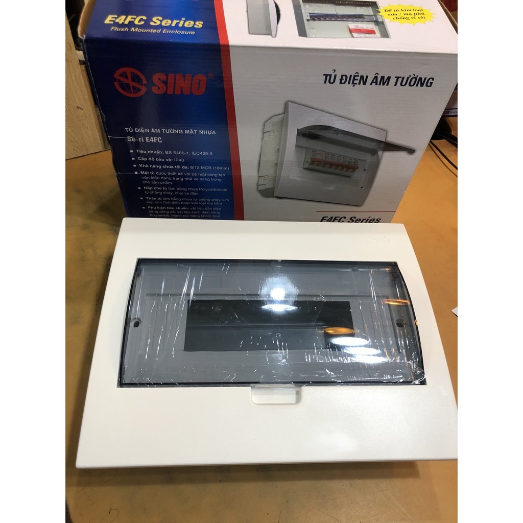 Tủ điện nhựa 8/12 át sino