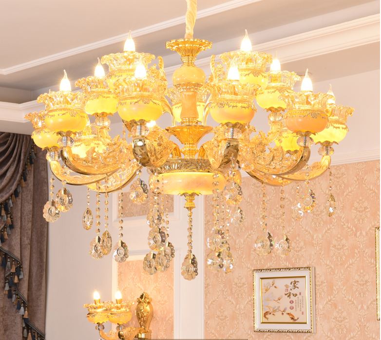 Đèn chùm SILVA pha lê trang trí nội thất sang trọng 15 tay - kèm bóng LED chuyên dụng (Có ảnh thật sản phẩm)