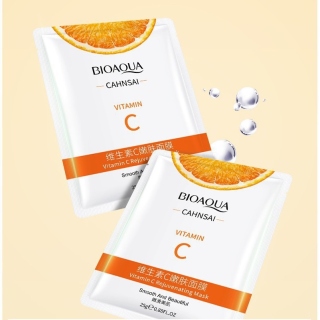 nóng Mặt nạ Bioaqua Vitamin C cấp ẩm dưỡng trắng da bổ sung vitamin C thumbnail