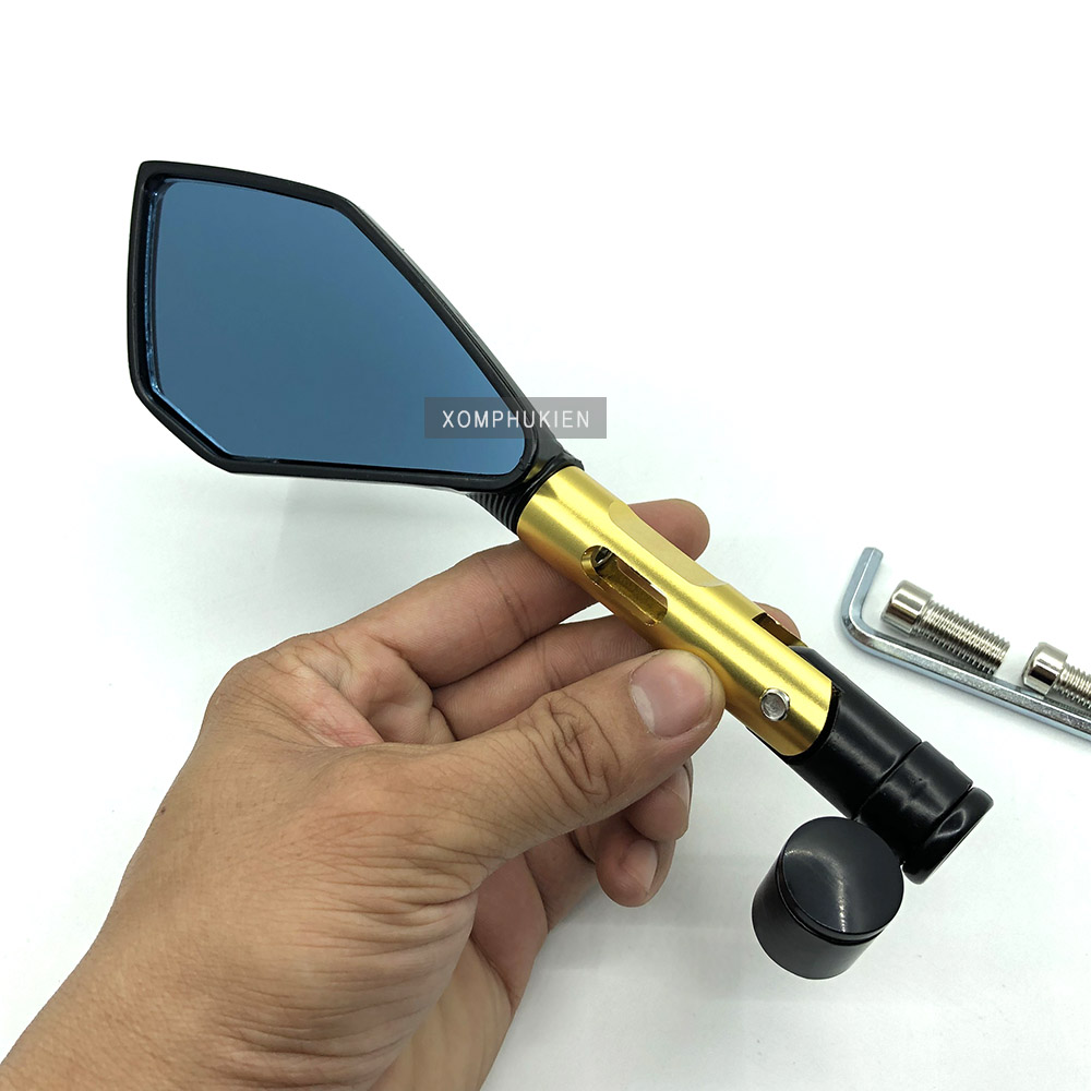 [HCM]Gương Chiếu Hậu 5 Cạnh Cho Xe Máy [ 1 chiếc Trái  Vàng ]