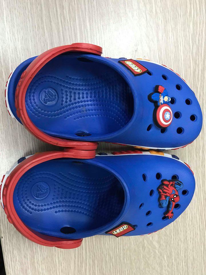 Sục nhựa Lego Crocs trẻ em (màu xanh dương)