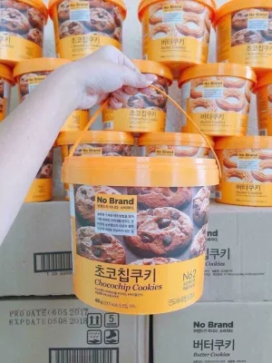 Bánh quy bơ socola chip xô Hàn Quốc