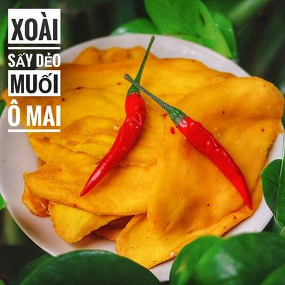 Xoài sấy dẻo lắc muối ô mai - siêu ngon 100g