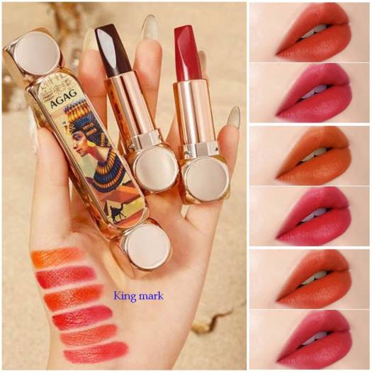 ( HÀNG ĐỘC) Son lì AGAG 2 đầu 6 màu son siêu xinh