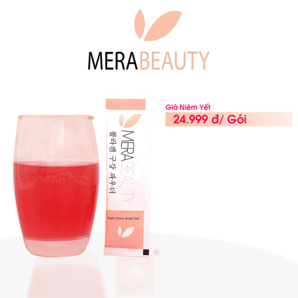 Bột uống bổ sung Collagen và Nội tiết tố MERABEAUTY - 1 gói