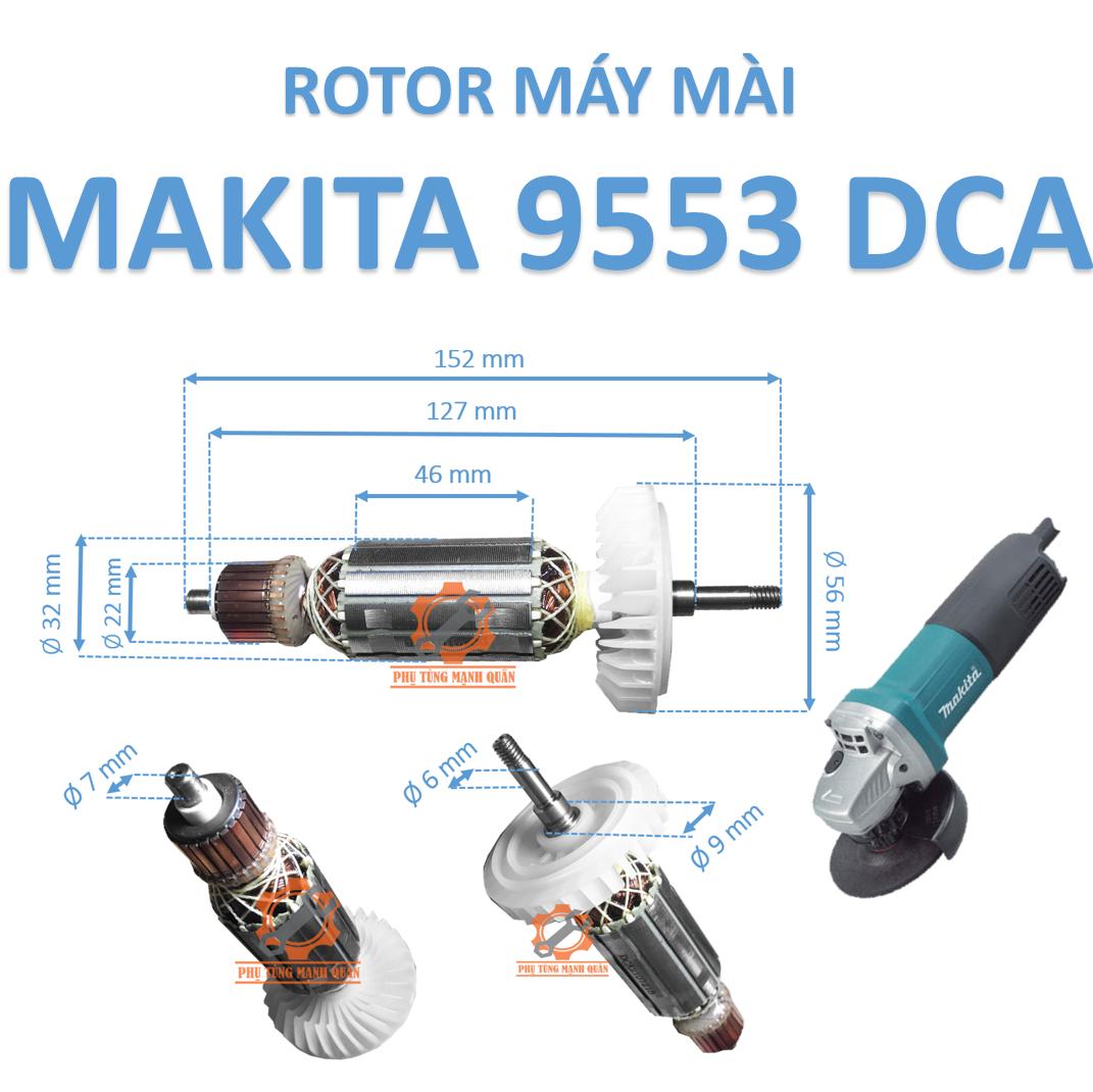 rotor/ruột máy mài MAKITA 9553 tặng kèm chối than