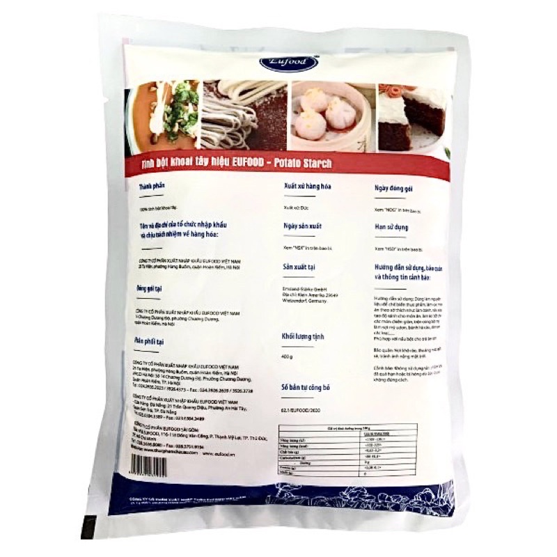 Bột khoai tây Eufood 400g