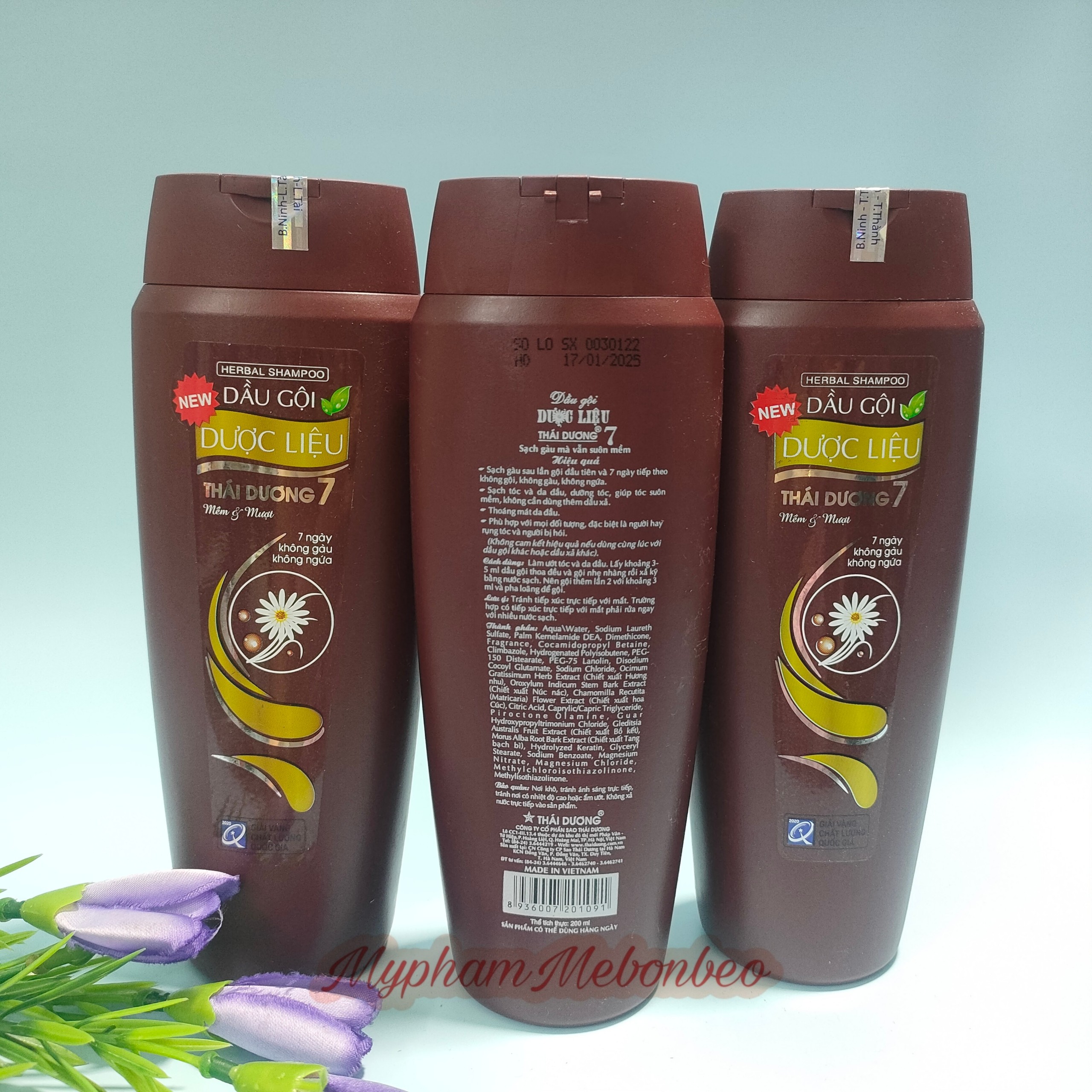 Dầu gội Dược Liệu Thái Dương 7 200ml/1chai