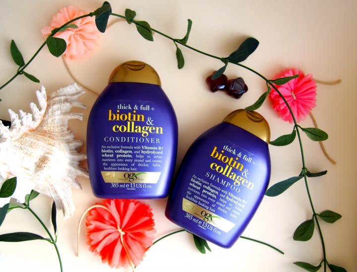 [HCM]Cặp Dầu Gội Và Xả Thick And Full Biotin Collagen Organix Mỹ dầu gội và xả