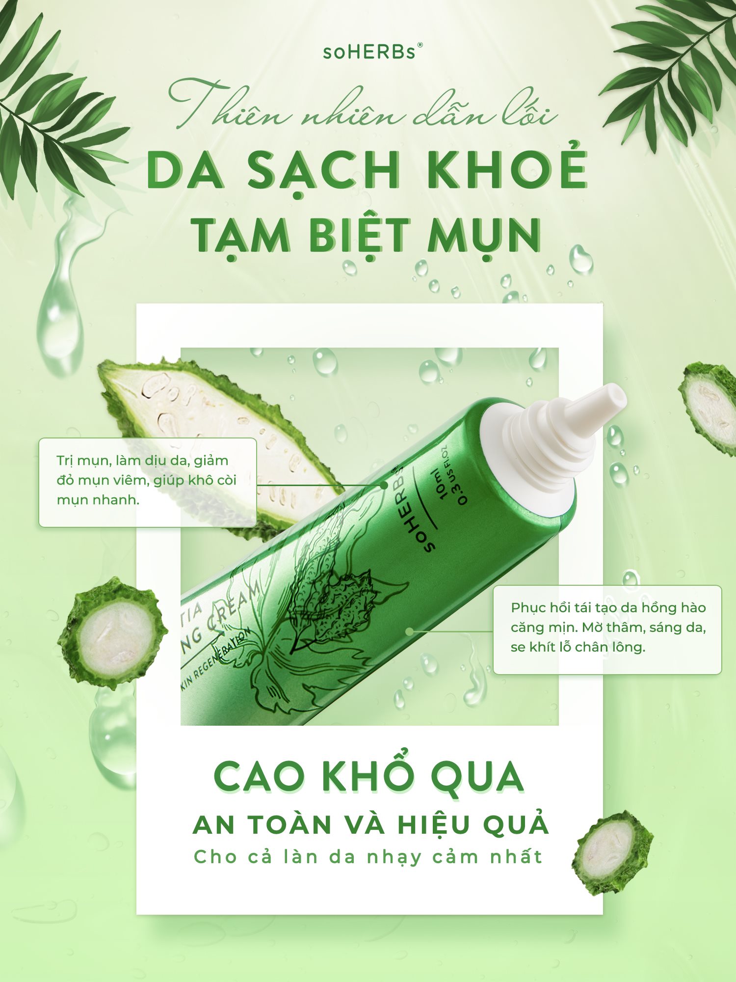 Cao Khổ Qua Giảm Mụn Soherbs Charantia Vitalizing Cream
