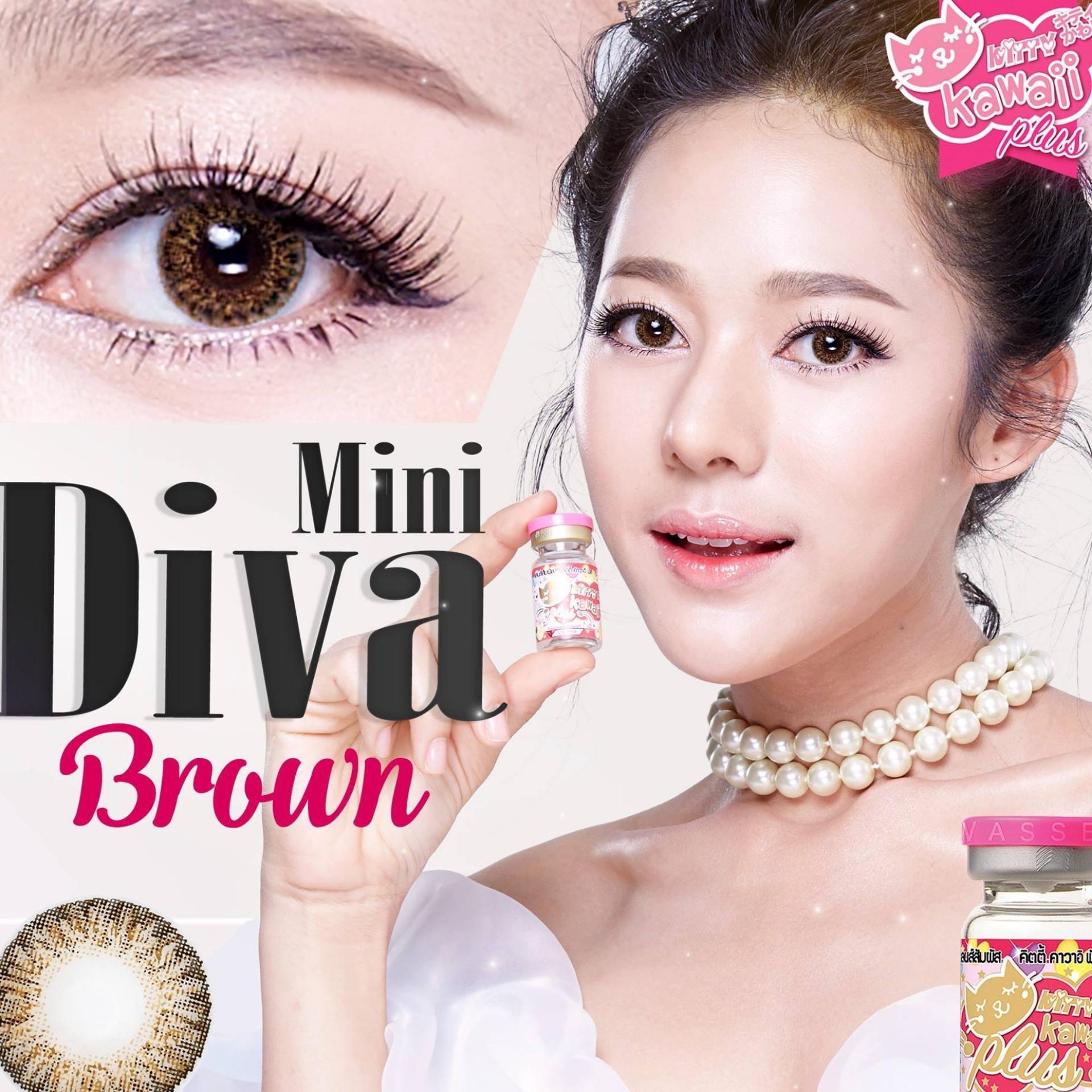 Contact Lens Brown Color 1 Year With Free Case Design 35