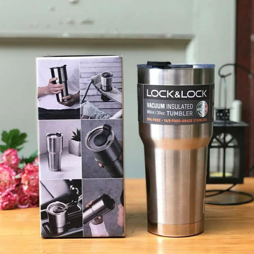 Ly Giữ Nhiệt LocknLock Swing Tumbler 880ml LHC4138SLV