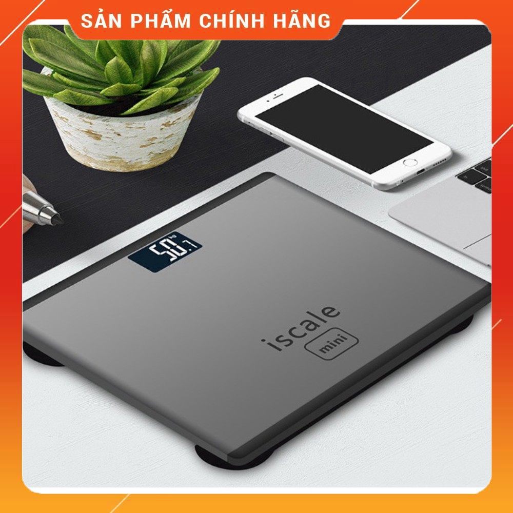 Cân Điện Tự ISCALE Hình Iphone Cao Cấp, sử dụng công nghệ cảm biến thông minh với độ chính xác cao, tải trọng tối đa lên đến 180kg, Cân Điện Tử Sức Khỏe Chất liệu: kính cường lực + nhựa + kim loại – Tải trọng cao