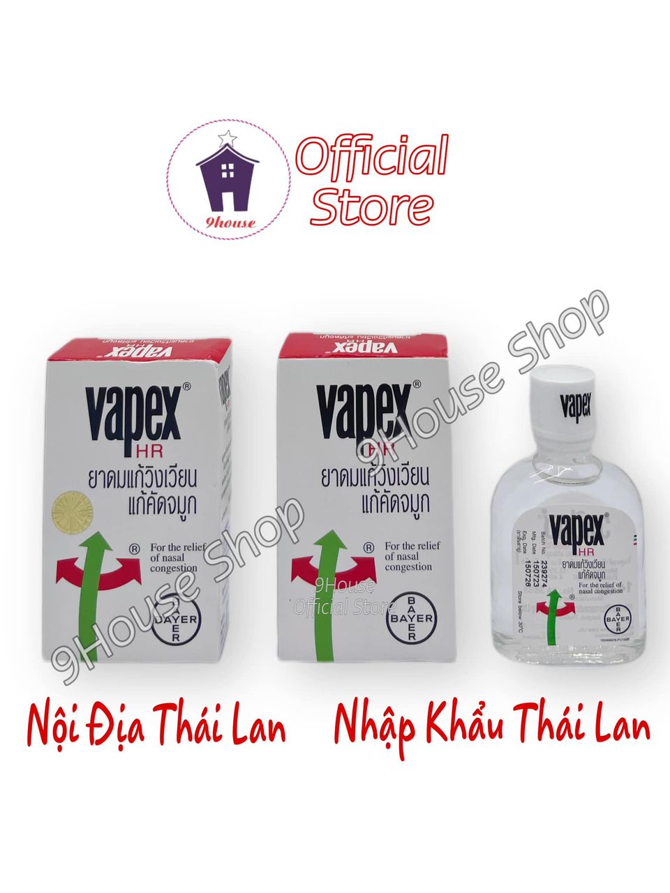 01 Dầu Nóng Thông Mũi VAPEX Thái Lan