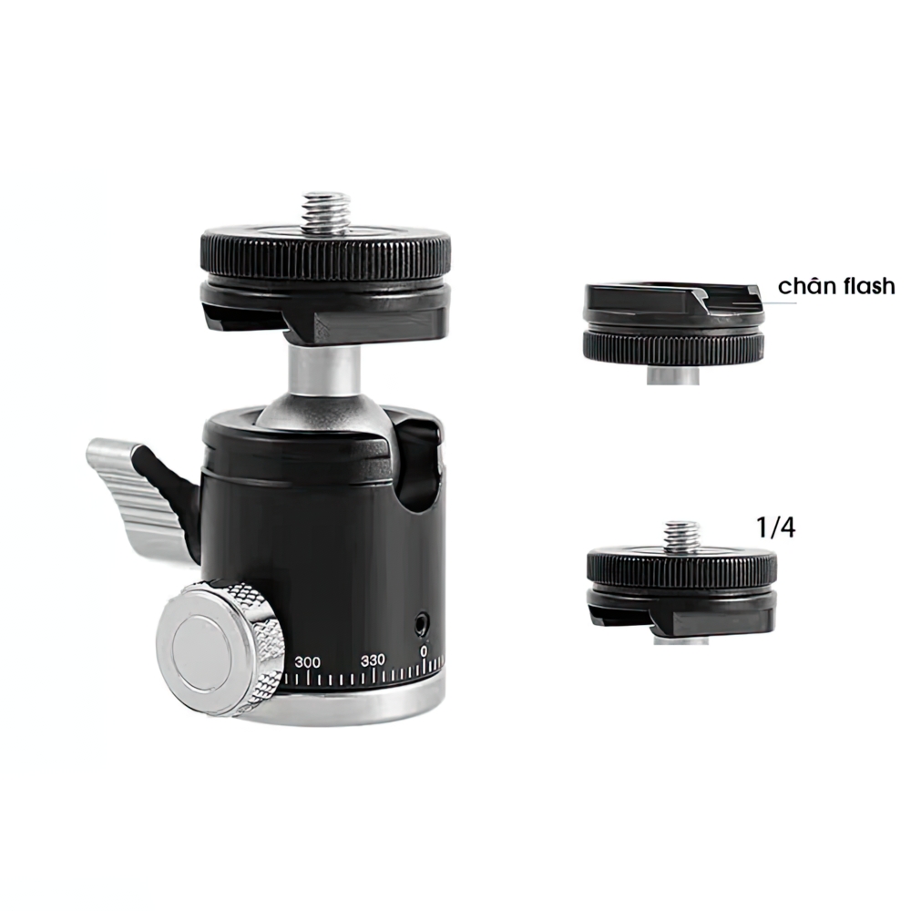 BALL HEAD MINI GẮN CHÂN MÁY ẢNH CRWJ