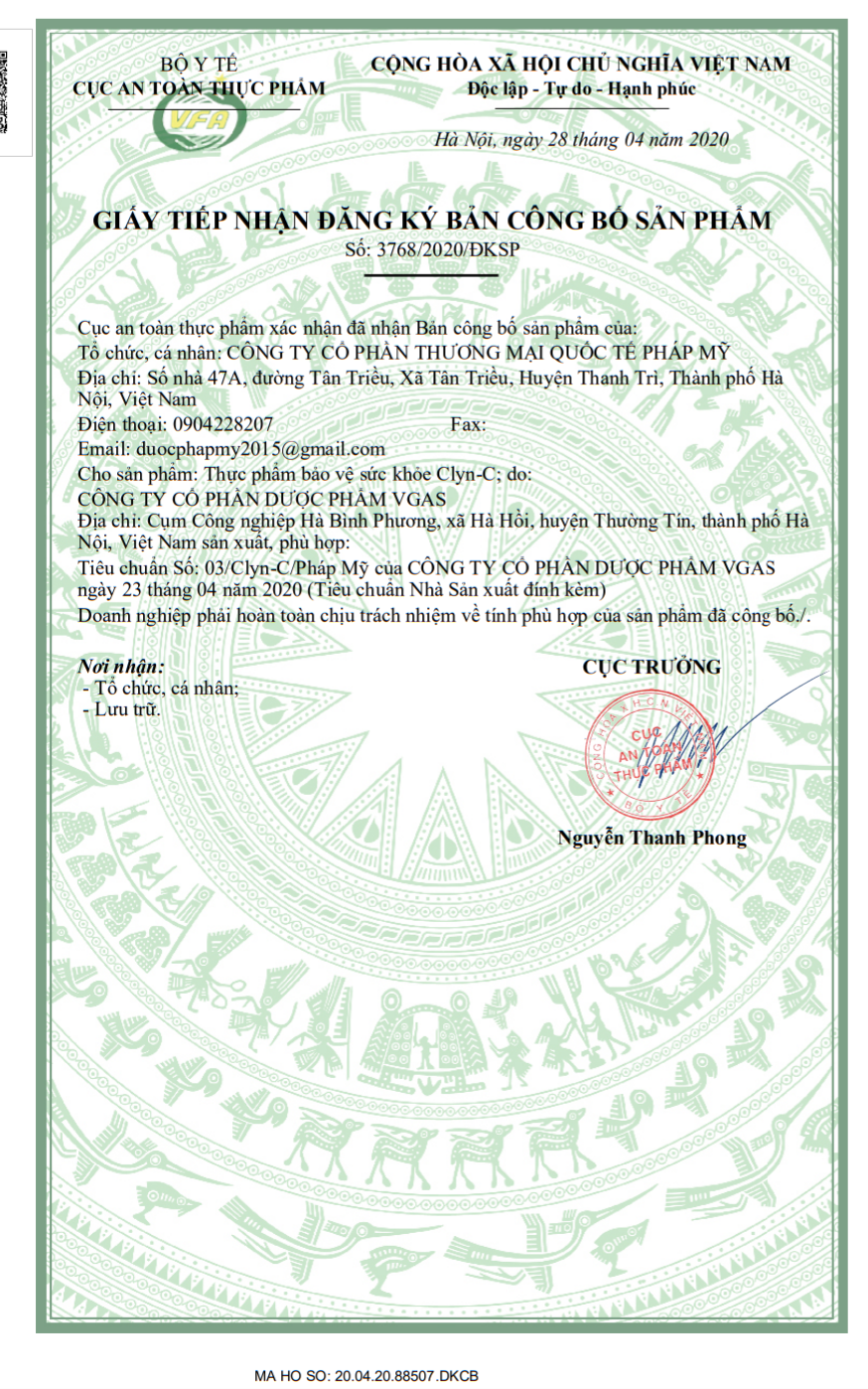 Tăng cường miễn dịch và đề kháng: Clyn-C