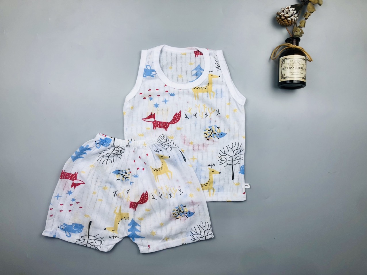 Bộ ba lỗ cotton giấy mềm mịn mát nhiều họa tiết cho bé trai /gái 4-14kg - bbl- tk01050 / áo ba lỗ cho bé trai / áo ba lỗ cho bé gái / áo ba lỗ lưới cho bé trai / áo ba lỗ lưới / áo ba lỗ trẻ em /