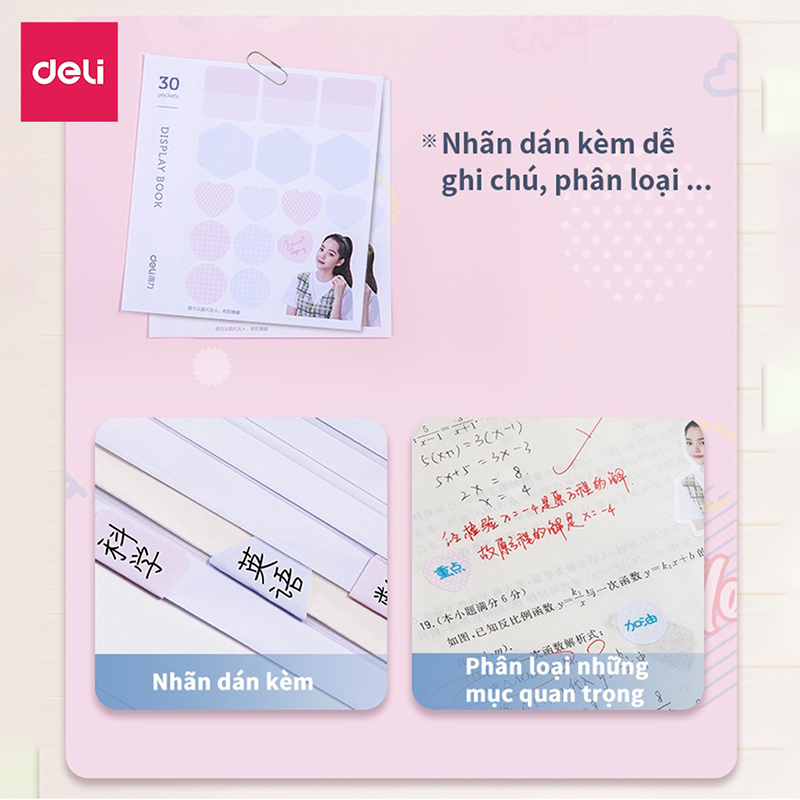 File lá học sinh 30 / 40 lá 72493/72494 (Deli)