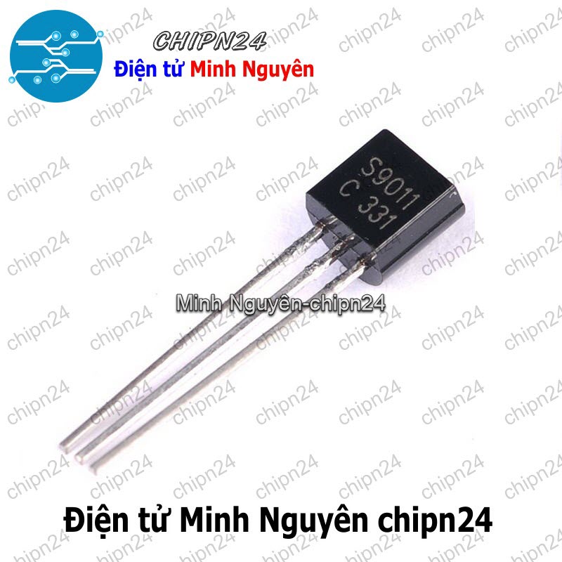 [25 con] (KT1) Transistor S9011 TO-92 NPN 30mA 30V (9011) - HH004920