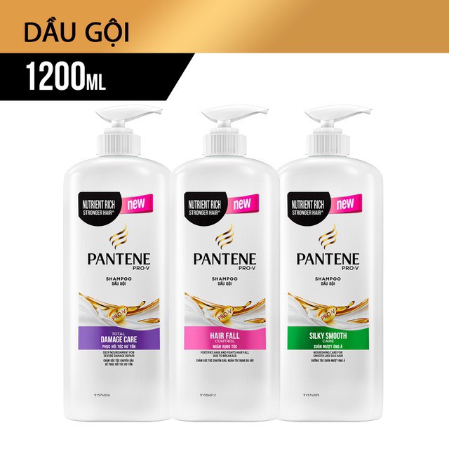 [HCM]Dầu Gội Pantene Ngăn Rụng Tóc 1200ml