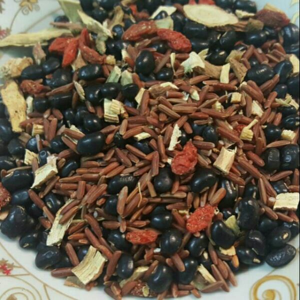 1kg trà ngũ cốc ( gạo lứt, đỗ đen, đỗ đỏ, đẳng sâm, kỷ tử, cam thảo)