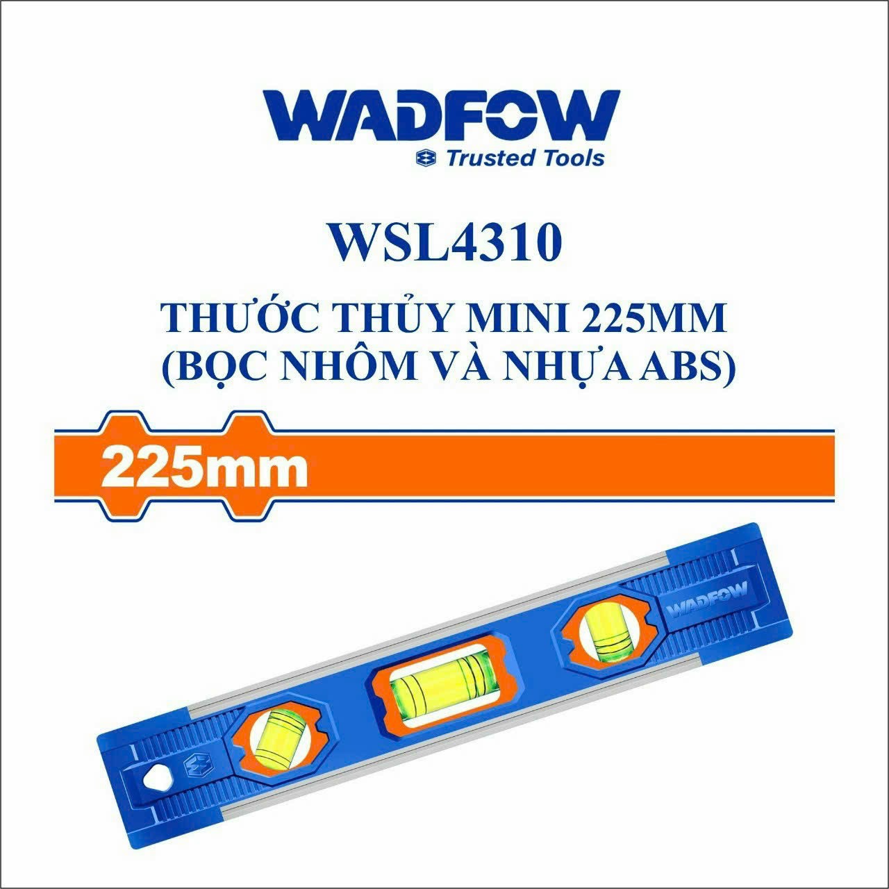 Wsl4310 thước thủy mini 225mm wadfow