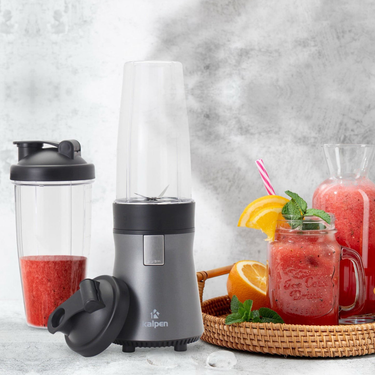 Máy xay sinh tố 2 cối Kalpen B5 công suất 700W, hàng Đức bảo hành 2 năm
