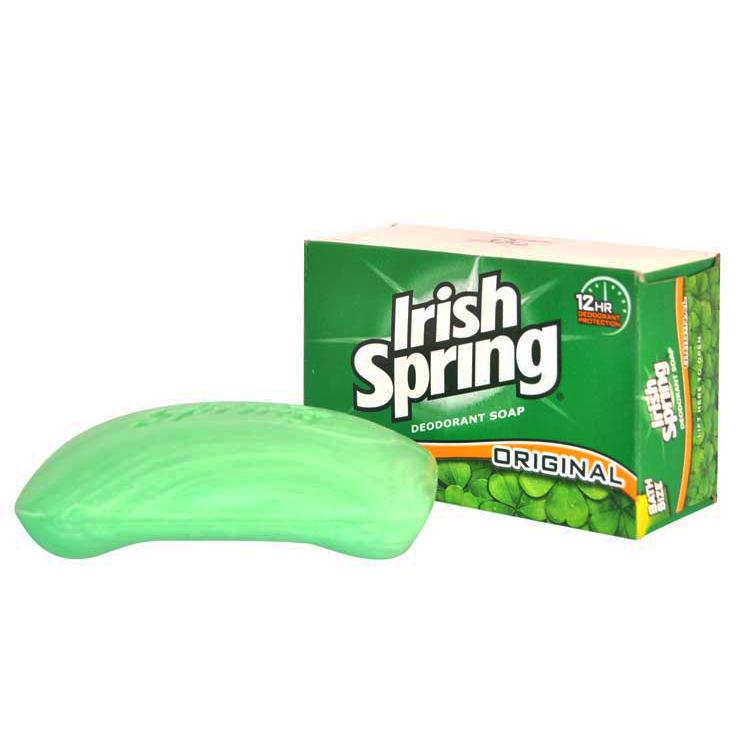 Xà bông cục diệt khuẩn Irish Spring Original 106g - Mỹ (Xanh lá)