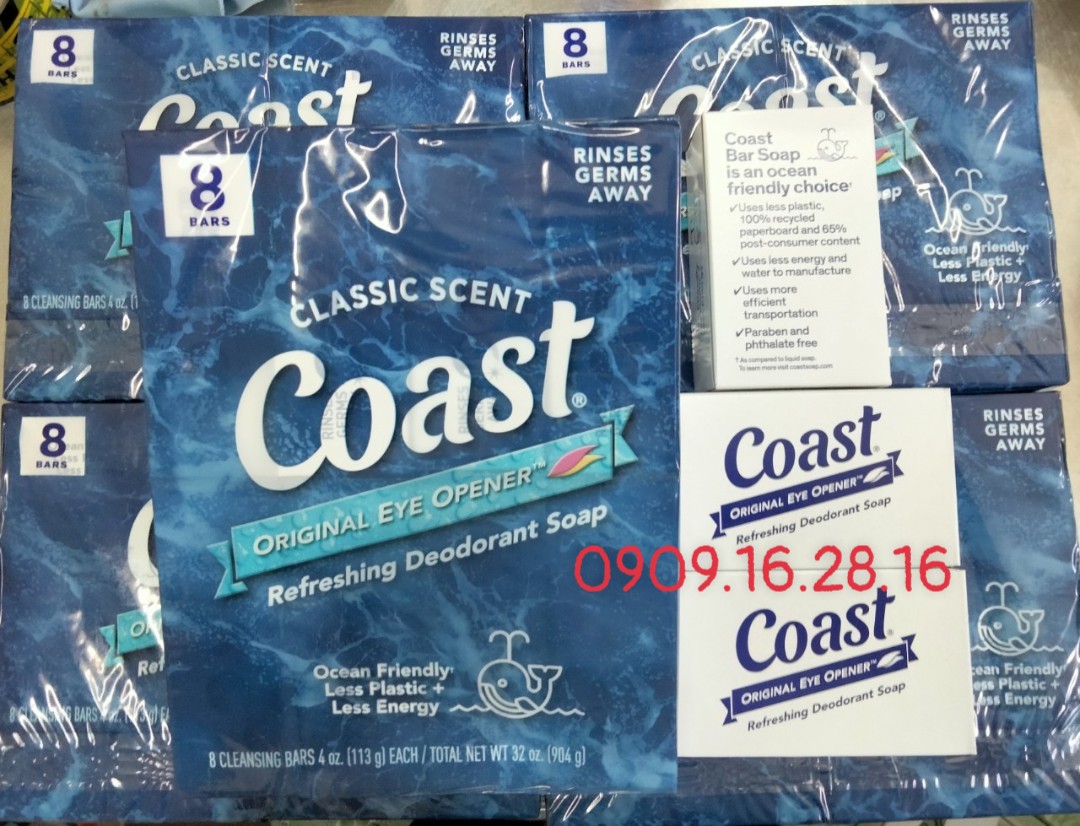 [ chính hãng ] COMBO 3 CỤC XÀ PHÒNG COAST MỸ