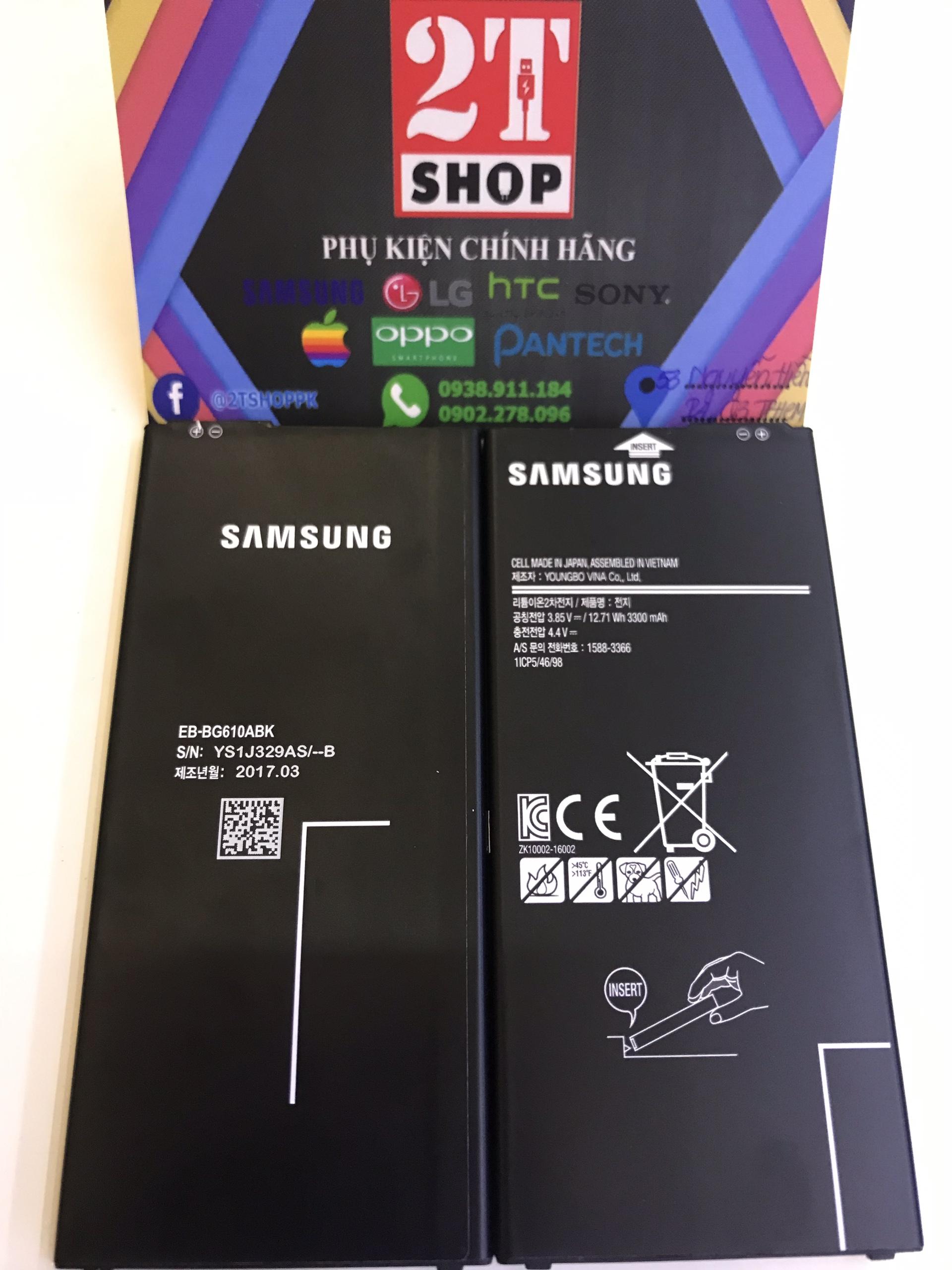 PIN GALAXY J7 PRIME CHÍNH HÃNG, DUNG LƯỢNG 3300MAH, EB-BG610ABK