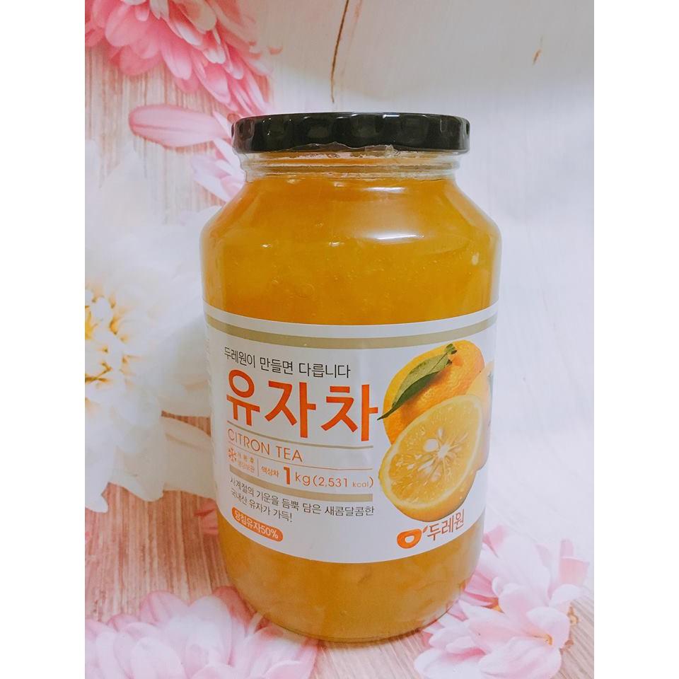 Trà Mật ong chanh đào Hàn Quốc( Lọ 1kg)