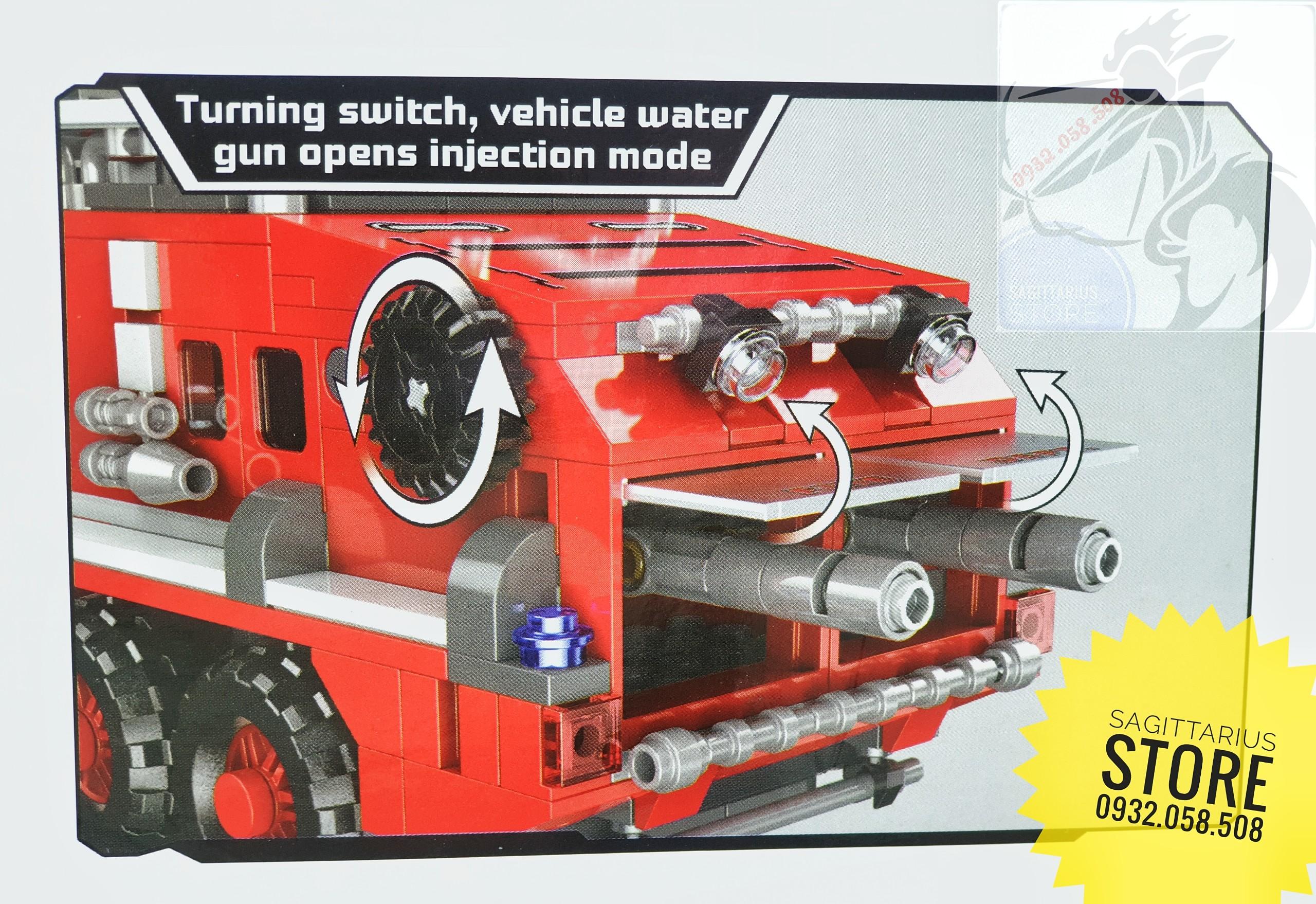 [HCM]Bộ Lego XingBao-XB03030 Lắp Ráp Xe Cứu Hỏa ( 720 Mảnh )