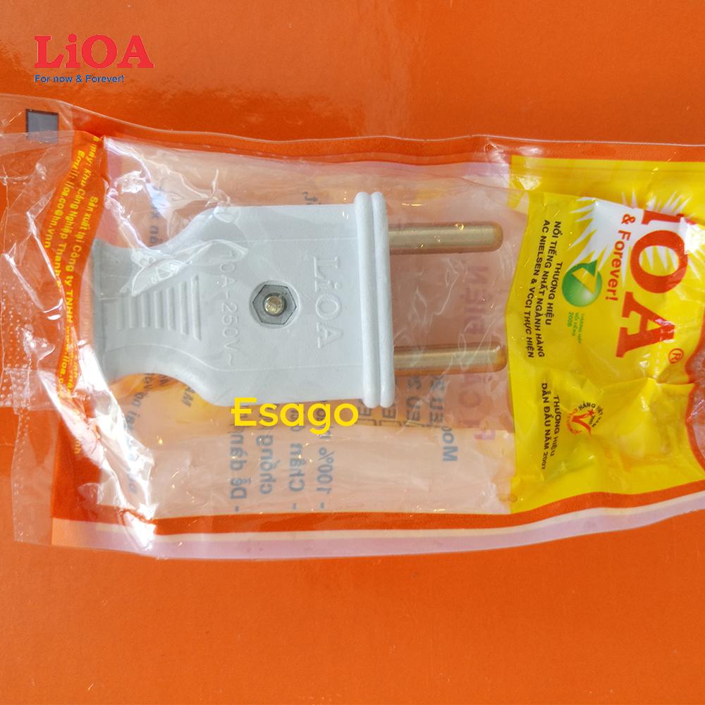 [HCM]Phích cắm điện LiOA 2 chân cắm tròn lớn Ø5