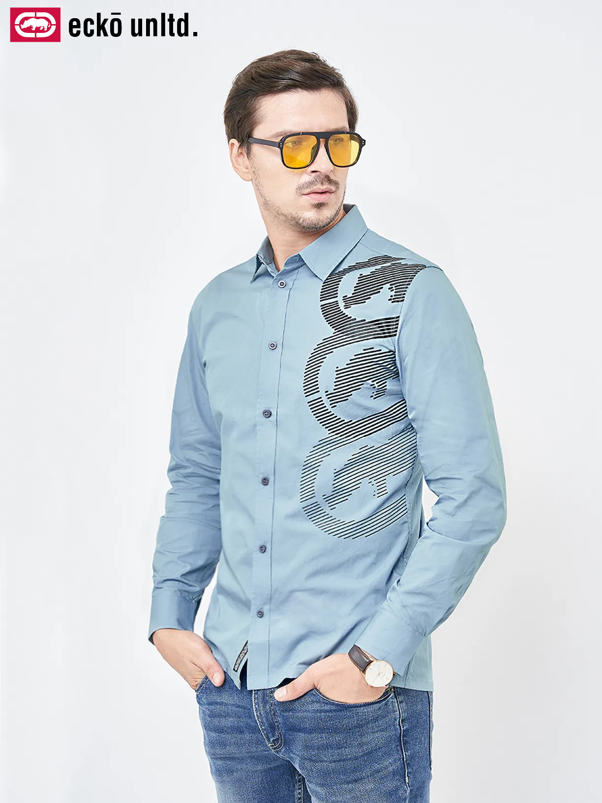 ECKO UNLTD ÁO SƠ MI TAY DÀI MEN OS22-32062