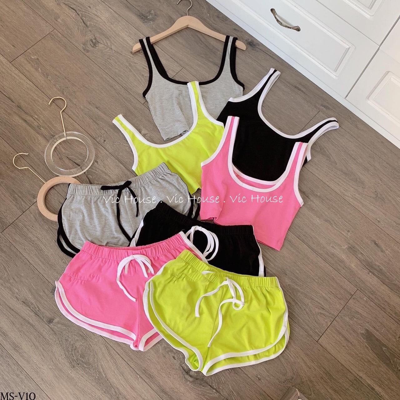 set bộ đùi xinh mát mẻ mặc nhà chất cotton mềm