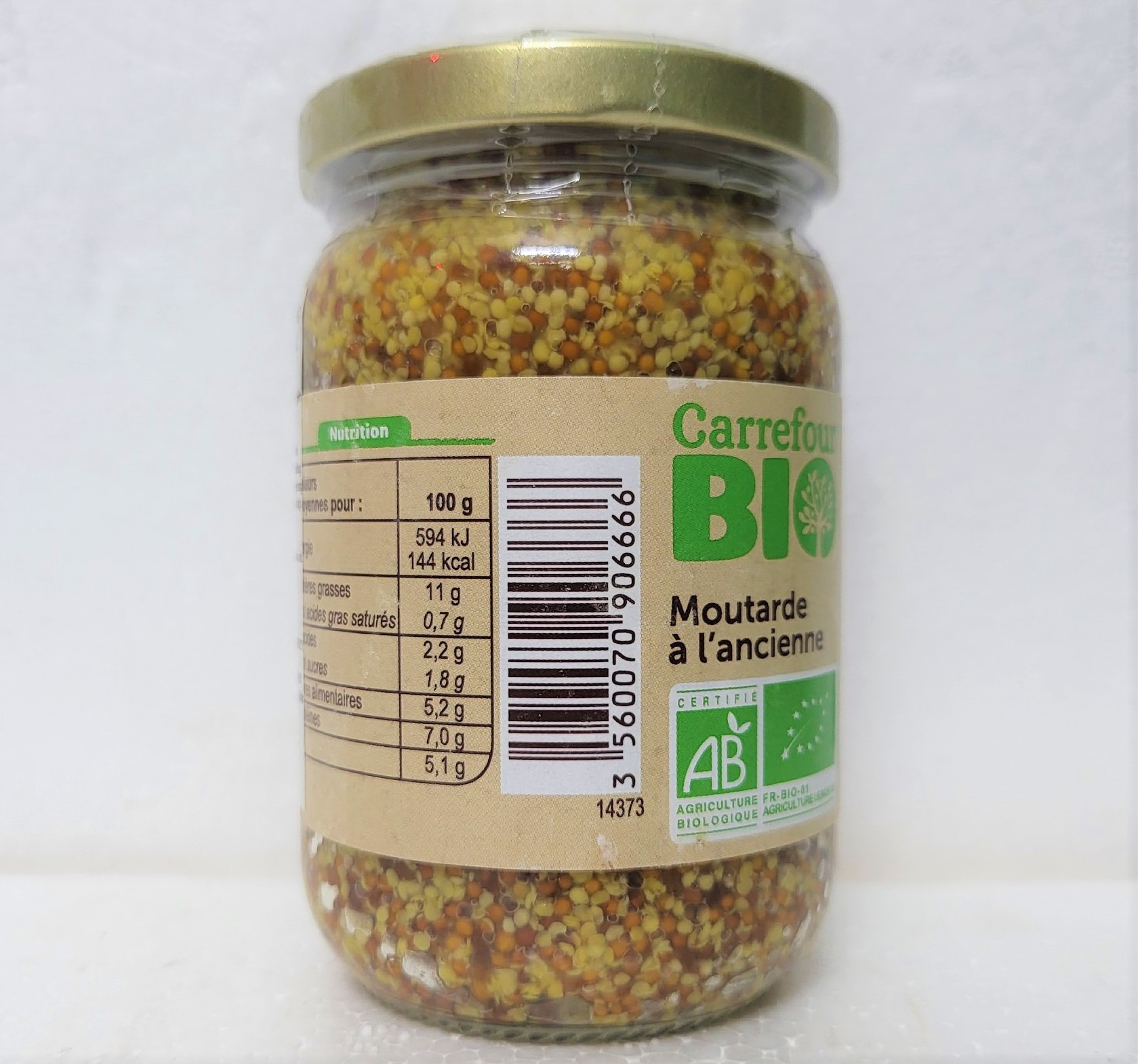 [lọ 200g hạt] [organic] mù tạt nguyên hạt hữu cơ [france] carrefour bio wholegrain mustard (atp) 5