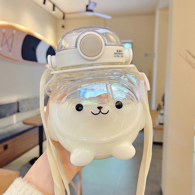 Bình đựng nước hình gấu dễ thương 1000ml cho bé