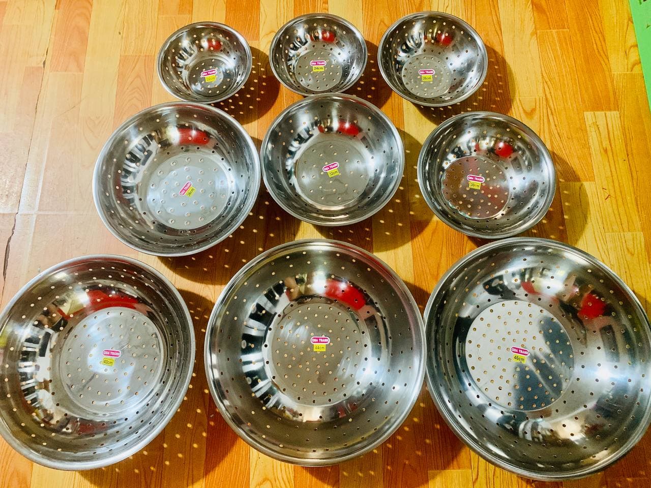 Rổ inox size 22cm (dày dặn, chất lượng)