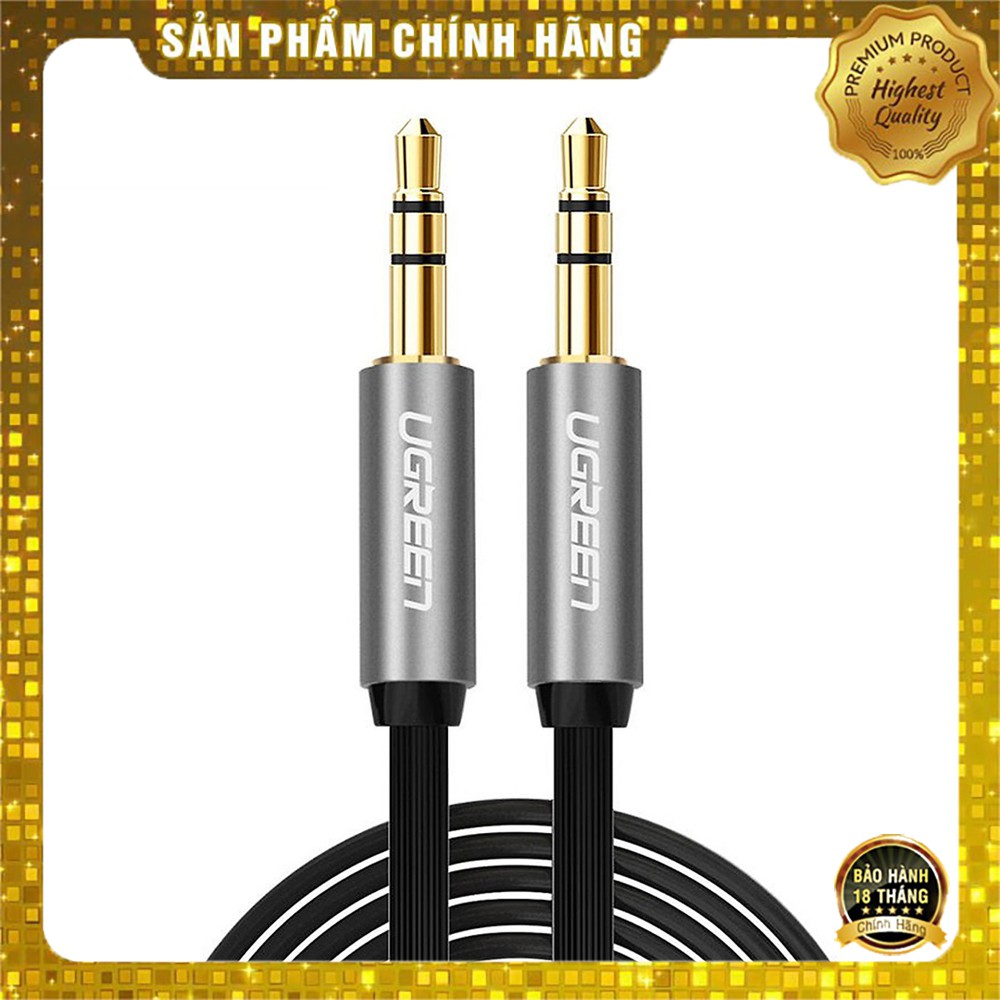 Cáp audio 3.5mm ugreen 10723 dài 05m màu đen - hapustore