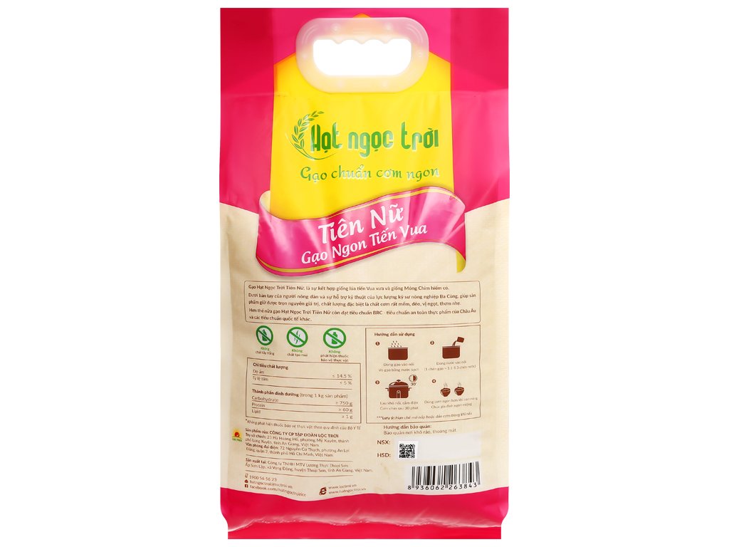 Gạo Hạt Ngọc Trời Tiên Nữ