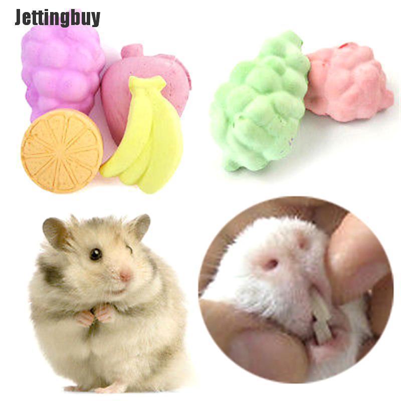 Jettingbuy 5 Món Đồ Chơi Nhai Trái Cây Răng Thỏ Chinchilla Chuột Hamster