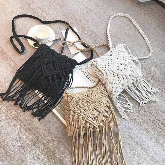 Túi thổ cẩm phong cách boho xinh xắn