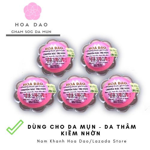 combo 5 hộp kem mụn thảo dược Hoa Đào