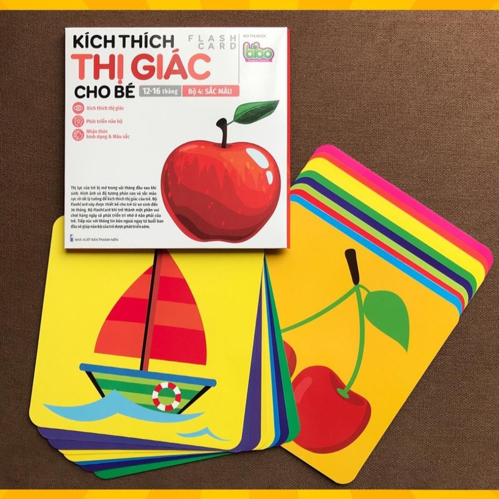 Bộ Thẻ Kích Thích Thị Giác Cho Bé từ 0 đến 4 Tuổi Loại Lớn - FlashCard Kích Thích Não Bộ Cho Trẻ Em In 2 Mặt Chống Thấm Nước