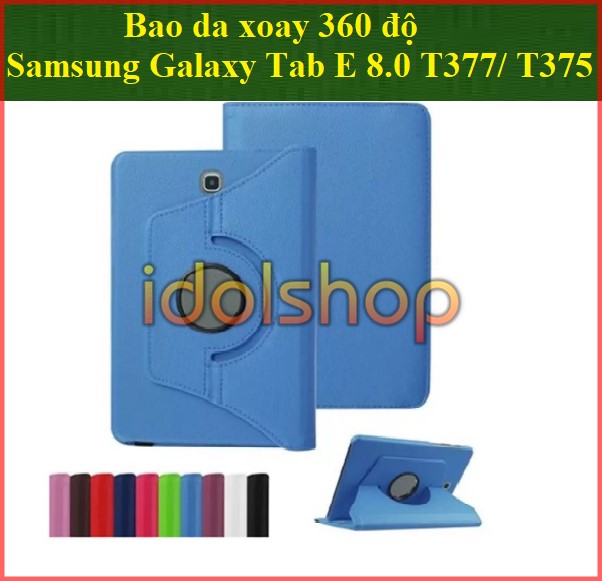 Bao da xoay 360 độ Samsung Galaxy Tab E 8.0 T377/ T375
