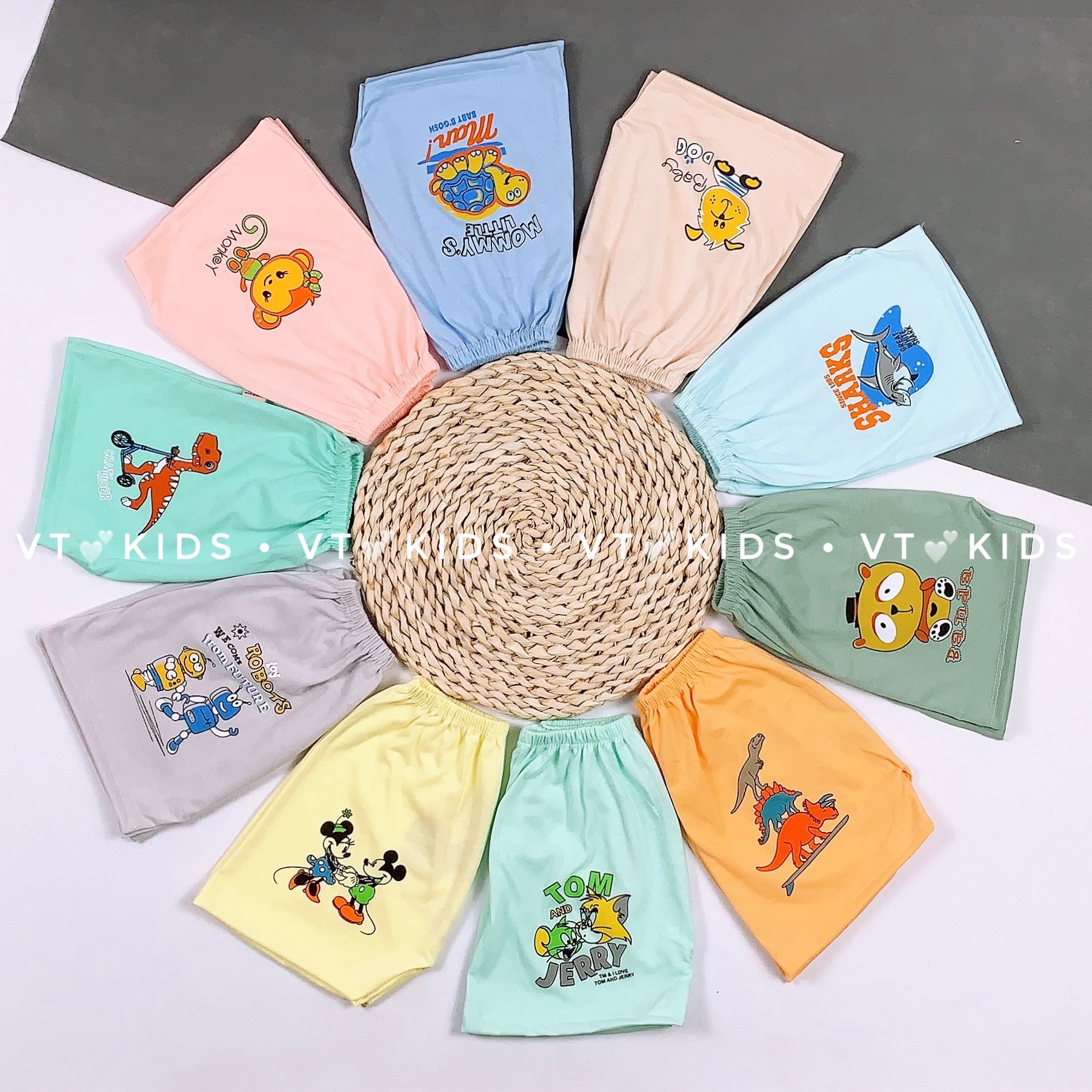 [ HÀNG ĐẸP ] Set 5 Chiếc Quần Đùi In Mông cotton cho bé Trai / Gái  3-12kg - ảnh thật - QĐ - TK070  / quần chục cho bé / quần chục cho bé trai / quần chục / quần chục cho bé gái / quần chục cho bé sơ sinh